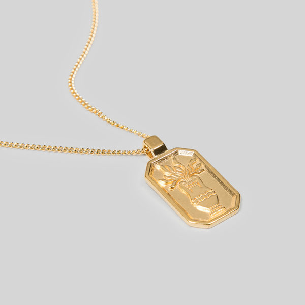 Gold Urn Pendant – Printed Goods